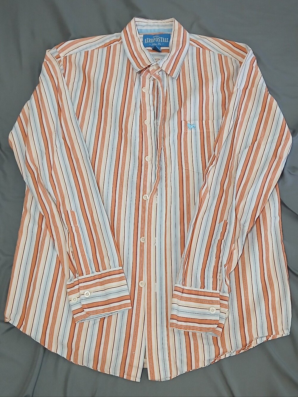 Aeropostle Pastel Striped Button Up